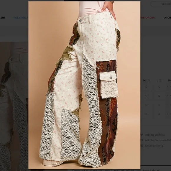 POL Artistic Patchwork Flare Jeans - Picture 4 of 9